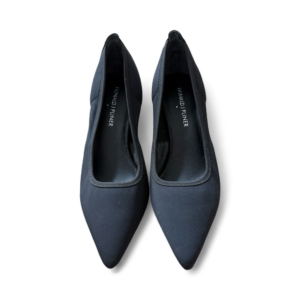 Donald J. Pliner Black Pointed Toe Heels